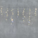 Светодиодная бахрома с колпачком 4,9*0,5 м., 189 теплых белых LED ламп, мерцание, прозрачный провод ПВХ, IP65, Beauty Led (PIL189BLWCAP-10-2WW)
