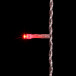 Светодиодный занавес 2*1 м., 200 красных LED ламп, прозрачный провод ПВХ, LTC (PCL202-10-2R)