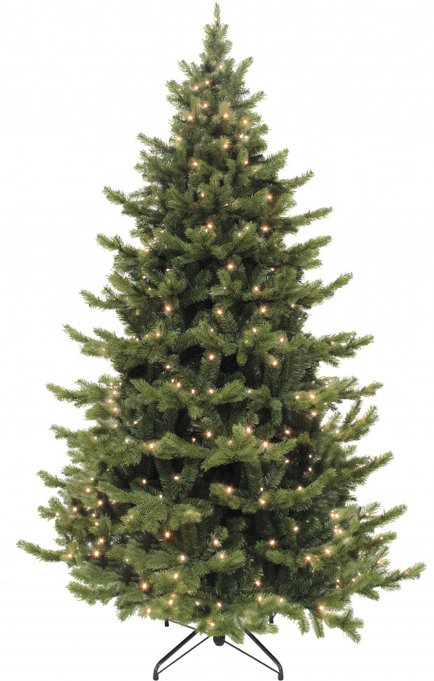 Елка Шервуд Премиум 155 см., 120 LED ламп, литая хвоя+пвх, Triumph Tree (73713)
