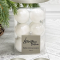 Набор пластиковых шаров Дивный 60 мм., белый, 12 шт., Christmas DeLuxe (87050)