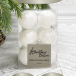 Набор пластиковых шаров Дивный 60 мм., белый, 12 шт., Christmas DeLuxe (87050)