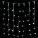 Светодиодный занавес 2*2 м., 400 белых LED ламп, черный провод ПВХ, LTC (PCL402-11-2W)