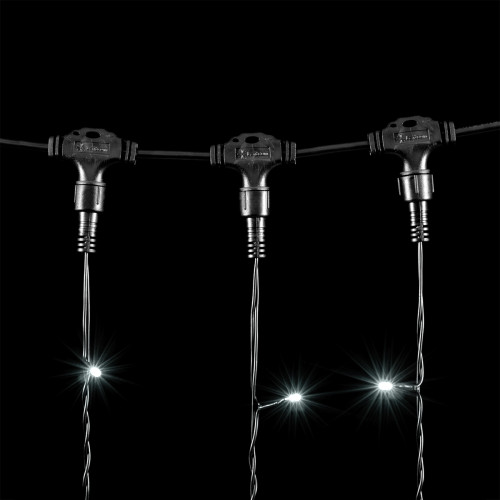 Светодиодный занавес 2*2 м., 400 белых LED ламп, черный провод ПВХ, LTC (PCL402-11-2W)