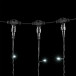 Светодиодный занавес 2*2 м., 400 белых LED ламп, черный провод ПВХ, LTC (PCL402-11-2W)