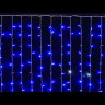 Занавес с мерцающим диодом 2*3 м., 220V, 320 синих LED ламп, соединяемый, прозрачный провод, Winner Light (b.03.5T.320+)