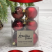 Набор пластиковых шаров Дивный 60 мм., бордо, 12 шт., Christmas DeLuxe (87556)