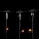 Светодиодный занавес 1*6 м., 600 желтых LED ламп, черный провод ПВХ, LTC (PCL601-11-2Y)