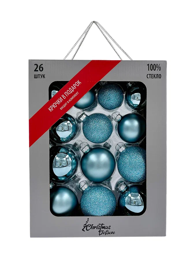 Набор стеклянных шаров Балтийский 26 шт., Christmas DeLuxe (86043-86780)