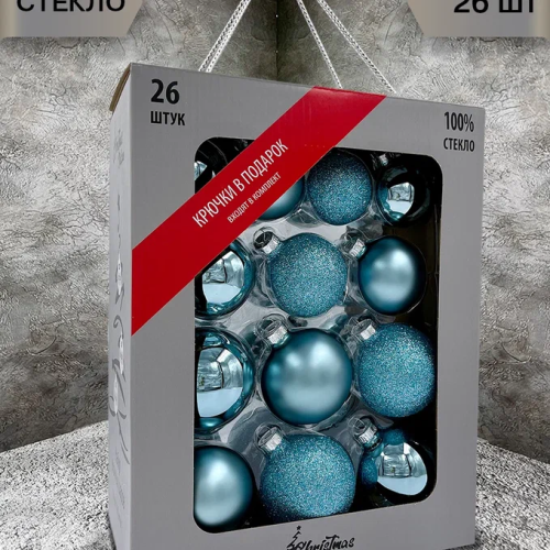 Набор стеклянных шаров Балтийский 26 шт., Christmas DeLuxe (86043-86780)