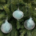 Набор винтажных стеклянных украшений Райское перо 80 мм., голубой, 9 шт., Christmas DeLuxe (13127)