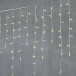 Светодиодная бахрома с колпачком 3,2*0,9 м., 180 теплых белых LED ламп, мерцание, прозрачный провод ПВХ, IP65, LTC (PIL180BLWCAP-10-2WW)