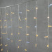 Светодиодная бахрома с колпачком 3,2*0,9 м., 180 теплых белых LED ламп, мерцание, прозрачный провод ПВХ, IP65, LTC (PIL180BLWCAP-10-2WW)