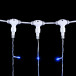 Светодиодный занавес 2*3 м., 600 синих LED ламп, прозрачный провод ПВХ, LTC (PCL602-10-2B)