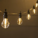 Гирлянда белт-лайт Лампочки 5 м., IP44, УМС, тёмная нить, 10 LED, свечение теплое белое, 220 В., Luazon Lighting (7989826)