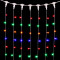 Светодиодный занавес 2*3 м., 600 разноцветных LED ламп, прозрачный провод ПВХ, LTC (PCL602-10-2M)