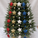 Гирлянда Звездопад 104 см., диаметр 13 см., красная, пенопласт, Christmas DeLuxe (89422) 
