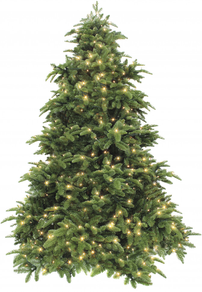Елка Нормандия с лампочками 305 см., 1144  LED лампы, литая хвоя+пвх, Triumph Tree (73785)