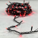 Светодиодная гирлянда Sealed мерцающая 10 м., 220V., 100 красных LED ламп, черный каучук, Beauty Led (LL100BL-1-2R)
