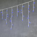 Светодиодная бахрома с колпачком 3,1*0,5 м., 120 синих LED ламп, каучуковый белый провод, LTC (LL120-8-2B)
