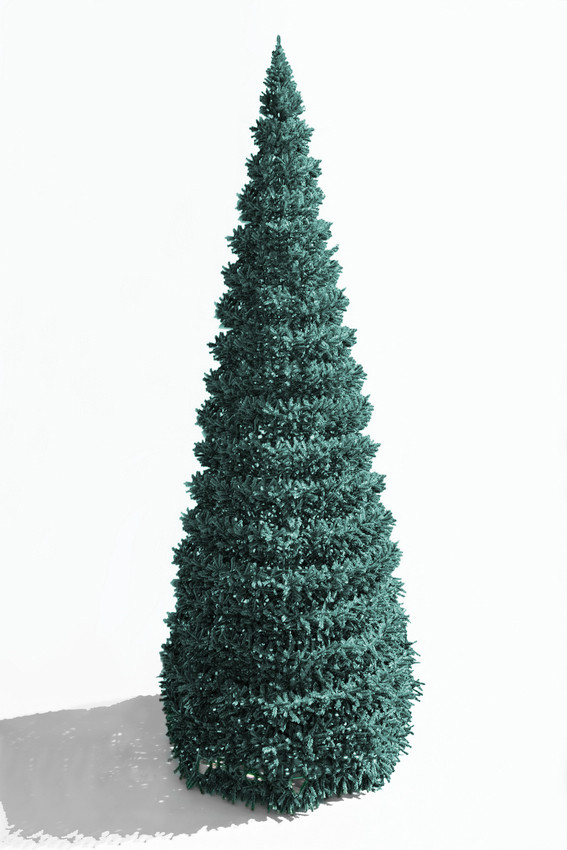 Уличная елка Евро-2 изумрудная 24 м., каркасная, ПВХ, Green Trees (GT24EVPVCBL)