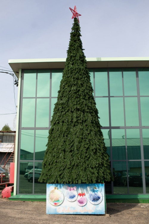 Уличная елка Русская зеленая 8 м., каркасная, ПВХ, Green Trees (GT8RUSPVC)