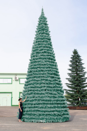 Уличная елка Испанская изумрудная 22 м., каркасная, ПВХ, Green Trees (GT22ISPVCBL)